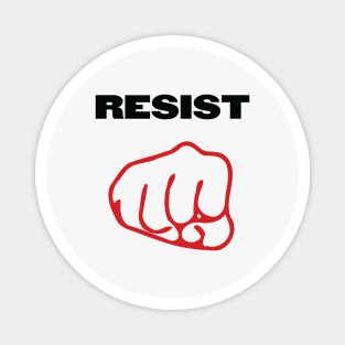 #Resist Protestor Fist Magnet